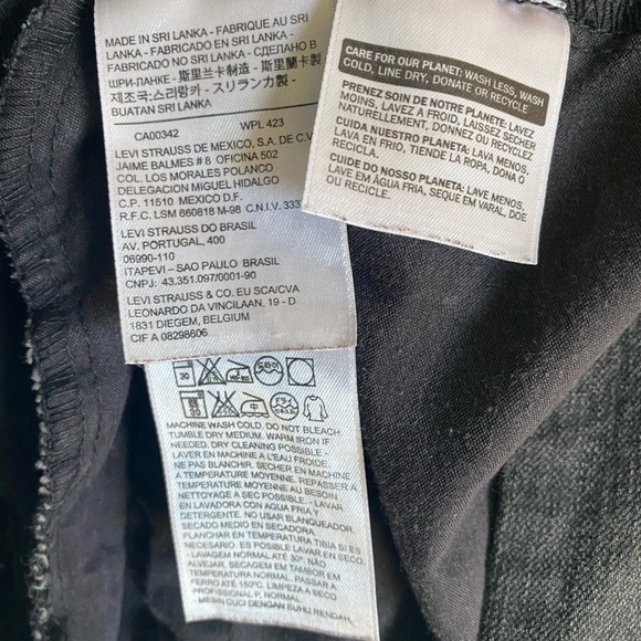 Levi’s Black Denim Moto Jacket with Zipper Sz L - Picture 7 of 7